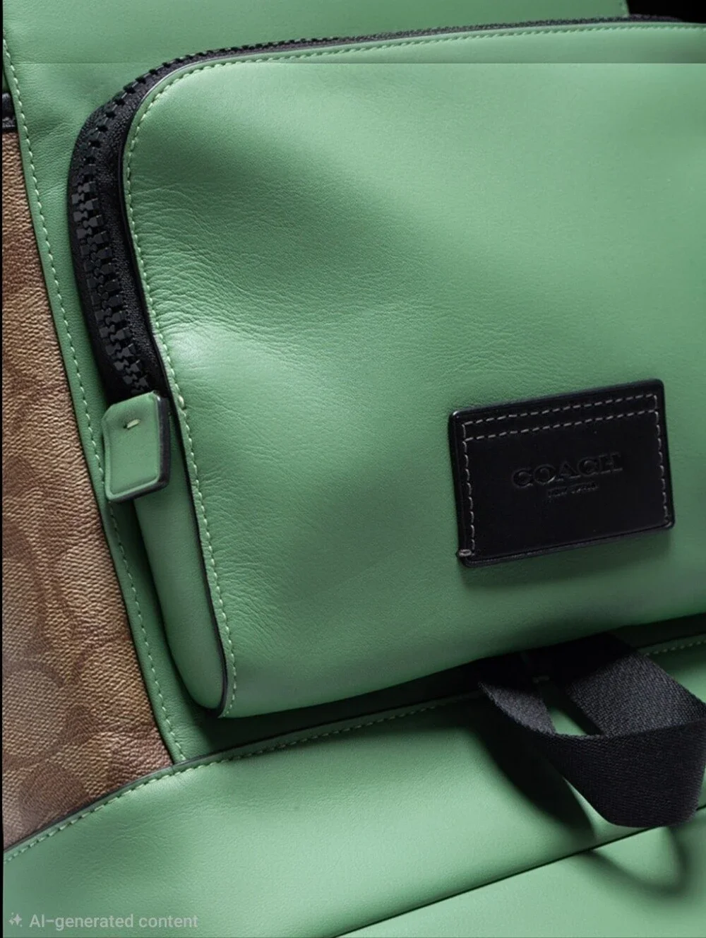 Coach Track Backpack in Colorblock Signature Canvas Sage Apple 2022 - 2024